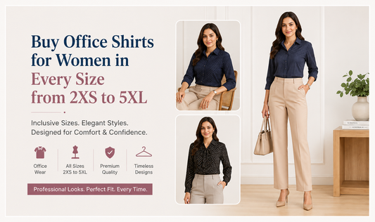 Buy Office Shirts for Women in Every Size from 2XS to 5XL